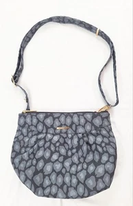 Travelon Crossbody Shoulder Bag Cheetah Animal Print Light Grey Black Medium  - Picture 1 of 13