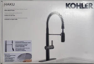 Rubinetto cucina estraibile semi-pro Kohler Haku RC38475P-MX2-NA nero opaco - Foto 1 di 4