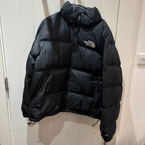 The North Face Nuptse700 Down Black Jacket - Size Large - Black - Picture 1 of 4