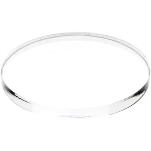 Plymor Clear Acrylic Round Standard-Edge Display Base, 2.5" W x 2.5" D x 0.25" H - Picture 1 of 1