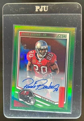 2025 Panini Score Ronde Barber Signatures End Zone Auto #4/6 Buccaneers Foto 1 de 2