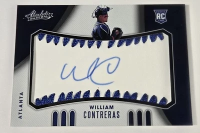 2021 Absolute Rookie William Contreras Rookie Autograph Blue /50 Atlanta #171 - Image 1 of 2