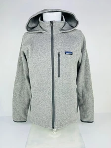 Patagonia giacca pile full zip con cappuccio grigio uomo taglia media - Foto 1 di 7