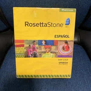 Rosetta Stone Homeschool Spanish (Latin America) Level 1-3 Set. NO HEADSET. Read - Picture 1 of 5