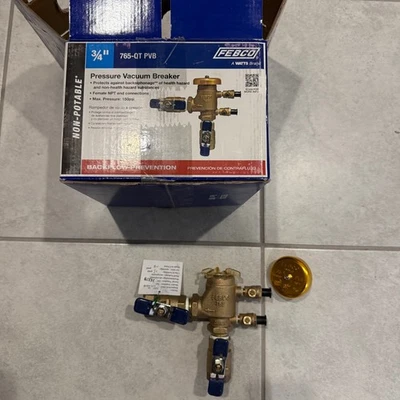 FEBCO 3/4" 765-QT PVB WATTS Pressure Vacuum Breaker Backflow Preventer Valve - Image 1 of 3