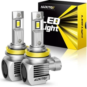 AUXITO 2PCS H8 H9 H11 LED HeadLight Bulbs 6500K Super Bright 60000LM 6000K UK - Picture 1 of 14