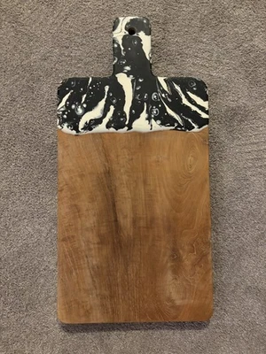 Blue Pheasant Teak & Resin Large Serving Cutting Board - Image 1 of 4