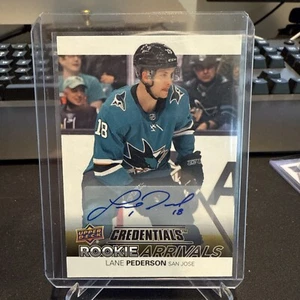 21-22 Upper Deck Credentials Rookie Arrivals Autograph RA-48 Lane Pederson AU RC - Picture 1 of 2