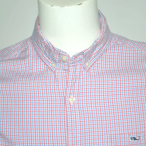 VINEYARD VINES Slim Fit Tucker Leinen Baumwolle Stretch Langarm Hemd Gr. M - Bild 1 von 3