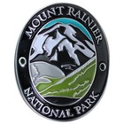 Mount Rainier National Park Walking Stick Medallion Washington Hiking Gift Badge