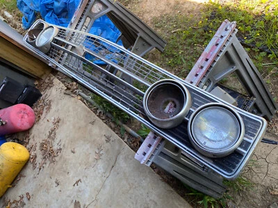 1968 Ford Fairlane Torino Front Radiator Grill Aluminum With Headlight Doors - Image 1 of 4