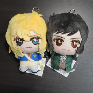 The Rose of Versailles Andre & Oscar Plush Mascot 11cm Set of 2 BANDAI JPN NEW - Picture 1 of 2