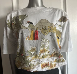 Vintage Fiorelle Sport Shirt Damen Gr. S Herren mit Elefanten Szene - Bild 1 von 12