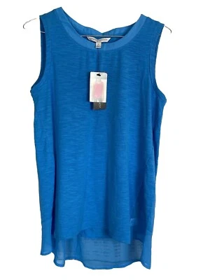 Camiseta sin mangas Adrienne Vittadini para mujer talla M alta-baja sin mangas nueva con etiquetas Foto 1 de 4