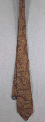 Corbata Polo Ralph Lauren 100 % seda púrpura cachemira vintage para hombre (57" x 3") Foto 1 de 4