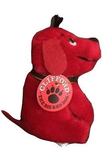 4" Small Clifford The Big Red Dog Sitting Plush Animal Toy with Tags by Eden - Picture 1 of 6