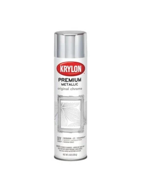 Krylon Original Chrome Premium Metallic  Aerosol Spray Paint 8oz can - Image 1 of 3