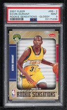 2007-08 Fleer Rookie Sensations Glossy Kevin Durant #RS-2 PSA 9 MINT Rookie RC