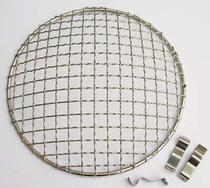 Classic Motorcycle / Car 7" Stainless Steel Headlamp Grill / Stone Guard - Picture 1 of 1