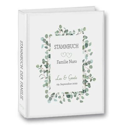 Stammbuch der Familie personalisiert Stammbuchmappe Nuro A5 A4 Stammbücher - Bild 1 von 4