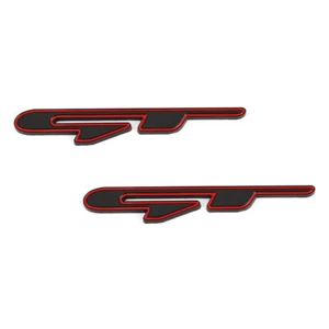 2x Red Black GT Logo L&R Fender Door Emblem Stickers for K5 Forte Forte5 Stinger - Foto 1 di 2
