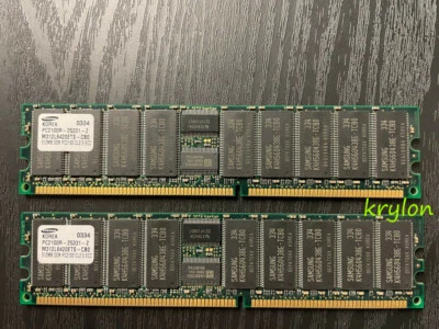 Samsung 1GB (2x512MB) DDR-2100 ECC Server Memory RAM CL2.5 Matched Pair Kit - Image 1 of 2