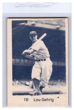 1975 TCMA All Time New York Yankees Lou Gehrig HOF