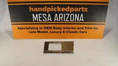 1984-1986 LINCOLN MARK VII LH DRIVER WOODGRAIN HEADLIGHT DASH BEZEL SURROUND - Image 1 of 4