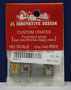 JL Innovative Design 824 HO 1:87 Crates w Oil & Gas Labels MIP - Picture 1 of 2