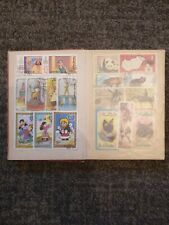 Old stamp albums with stamps , a large stamp album different countries
