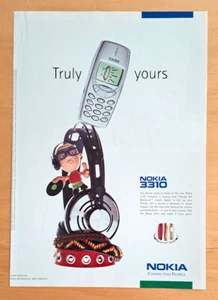 NOKIA 3310 MOBILE PHONE VINTAGE RETRO MAGAZINE AD ADVERT CLASSIC - Zdjęcie 1 z 1