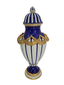 Hochwertige Volkstedter Porzellan Urnen Vase-/Deckelvase Vergoldet