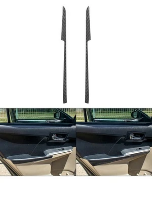 Carbon Fiber Interior Rear Door Panel Cover Trim Strip For Toyota Camry 2012-14 - image 1 of 4