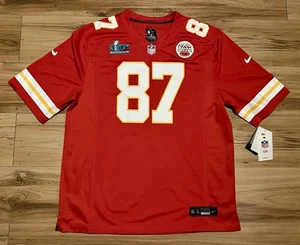 Nike Kansas City Chiefs Super Bowl LVII 57 Patch Travis Kelce Trikot XL Rot Neu mit Etikett - Bild 1 von 8