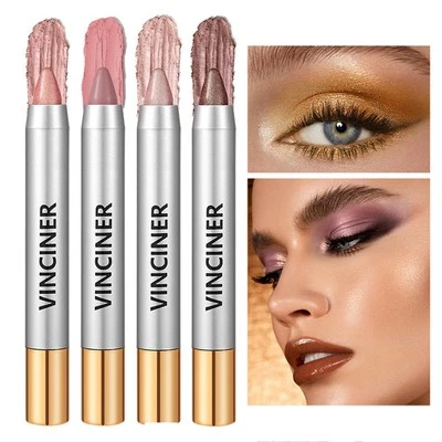 Crayon Fard à Paupières Crème Mat Haute Pigmentation Longue Tenue Maquillage - Photo 1/4