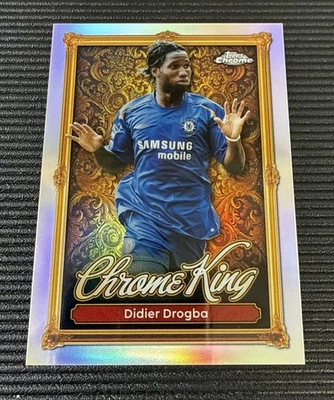 2025-26 Topps EPL Didier Drogba Chrome King REFRACTOR Insert Chelsea #CK7 - Image 1 of 3