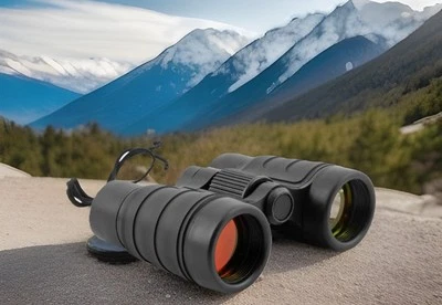 4 x 30 Compact Outdoor Sport Binoculars w/Case - Black - Image 1 of 4