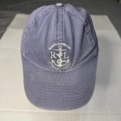 De colección Polo Ralph Lauren Polo Sombrero Gorra Ancla Logo RARO Hebilla Años 90 Foto 1 de 4