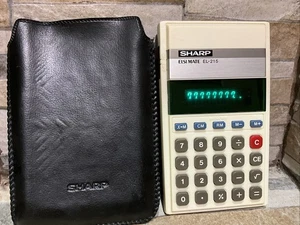 Sharp ELSI Mate EL - 215 Handrechner mit Deckel Top Zustand - Bild 1 von 5