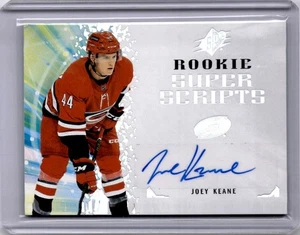 Joey Keane Auto Rookie Super Scripts 2021-22 Upper Deck SPX RSS-JK Hurricanes - Picture 1 of 2
