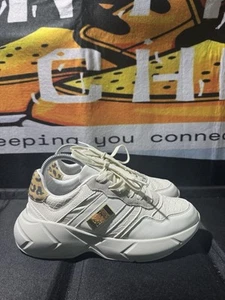 Roberto Cavalli Class White Jilly Sneaker Women's Size 9 - Picture 1 of 9