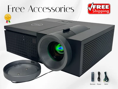 Dell 4220 DLP Projector 4100 Lumens USB Viewer PC 3D Ready 4K w/Accessories 🔥 - Image 1 of 4