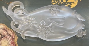 Vintage North Wind Christmas Ornament Semi Opaque Lucite - Picture 1 of 2
