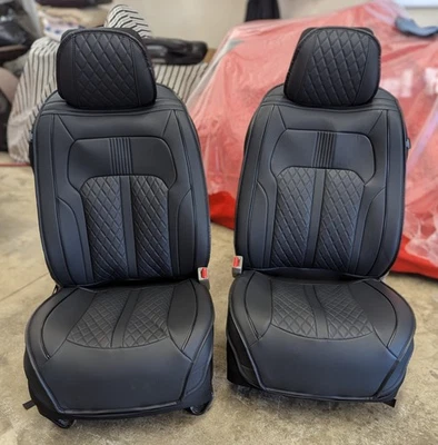 NUEVAS fundas de asiento de cubo de cuero universales de lujo para Honda Acura Toyota Lexus Nissan Foto 1 de 4