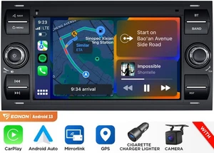 7" FDX6 Android 13 Autoradio Navi CarPlay für Ford Mondeo Fusion C/S-MAX Transit - Bild 1 von 20