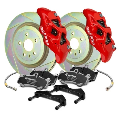 For Volkswagen GTI 15-19 GT Series B-M Slotted 1-Piece Rotor Front Big Brake Kit Foto 1 de 2