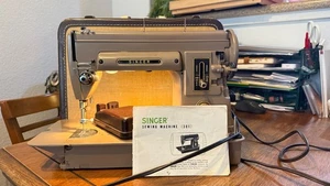 Vintage Singer 301 Heavy Duty Sewing Machine With Case Fully working - Picture 1 of 8