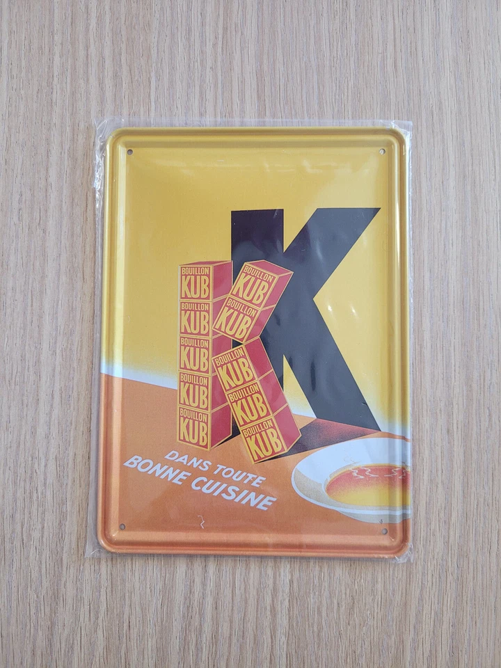 Plaque métal vintage, affiche publicitaire, bouillon cube MAGGI, déco rétro, - Photo 1/1