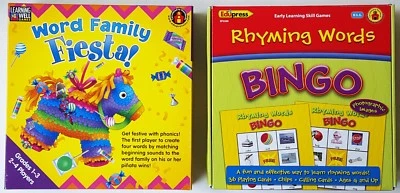 Juegos Aprendizaje Bien PALABRAS FAMILIA FIESTA y Edupress RHYMING WORDS BINGO EP3509 Foto 1 de 2