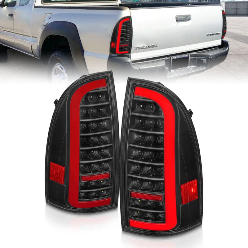 ANZO For 05-15 Toyota Tacoma Full LED Tail Lights W/light Bar Sequential Black - Image 1 of 4